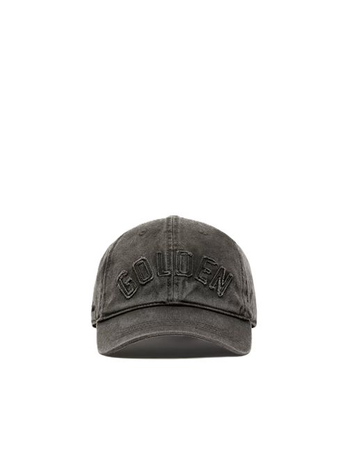 Cappellino da baseball di colore antracite con patch Golden ton sur ton Golden Goose | GUP02837.P002564.60188ANTHRACITE